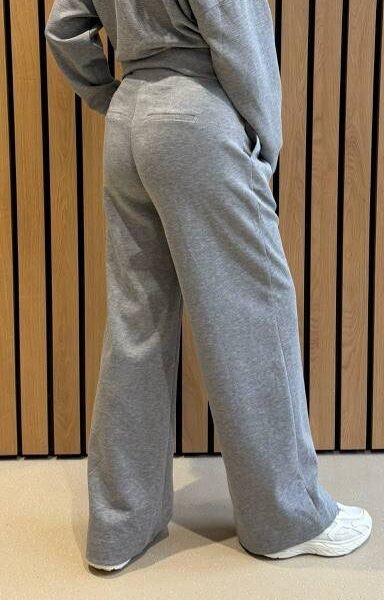 Lance pleat LL sweatpant grey melange Co’Couture