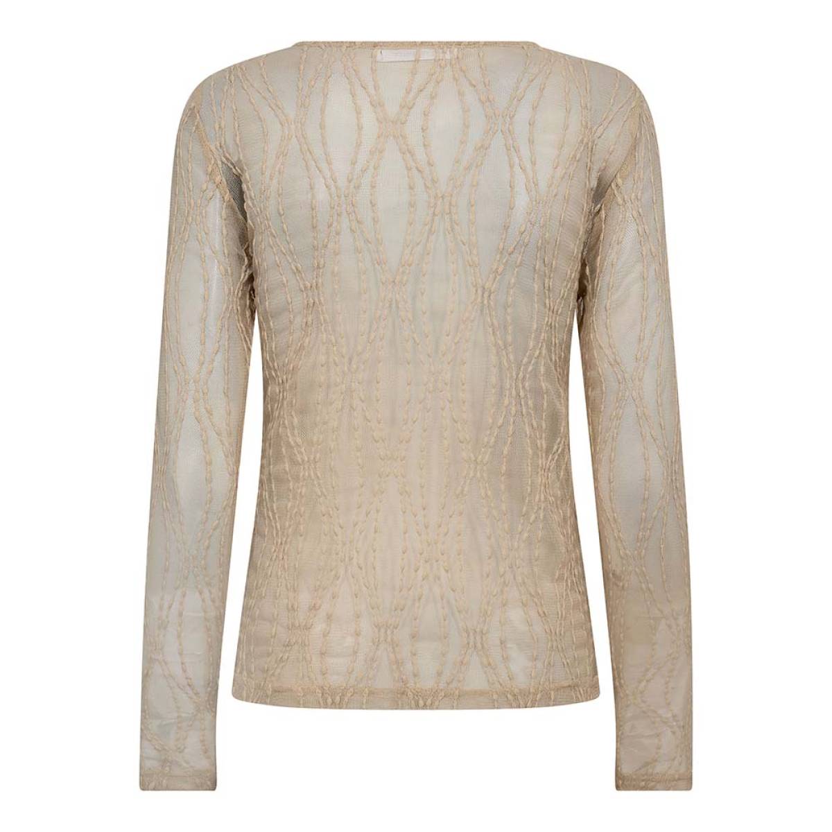 Marcy mesh o-blouse bone Co'Couture - Afbeelding 2