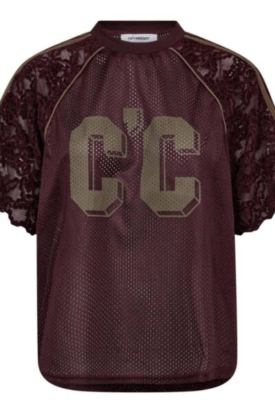 Trey lace tee walnut Co’Couture