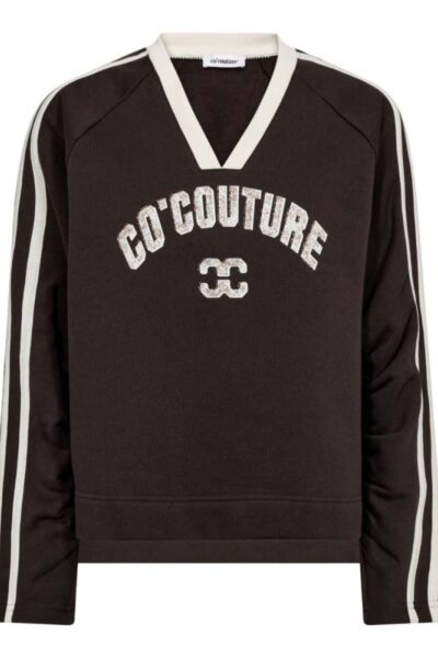 Batu coco v-sweat dark brown Co’Couture