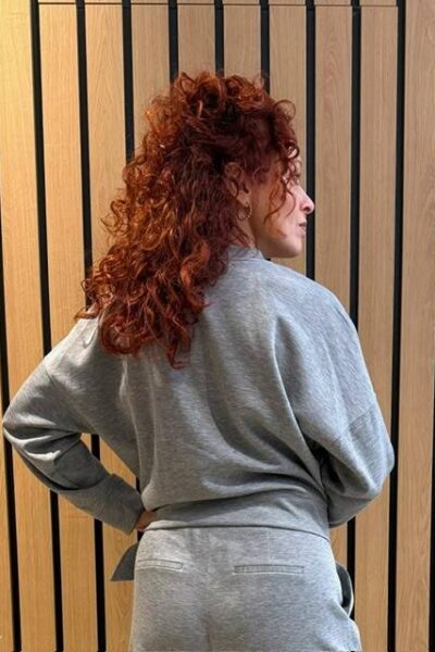 Lance belt sweat grey melange Co’Couture