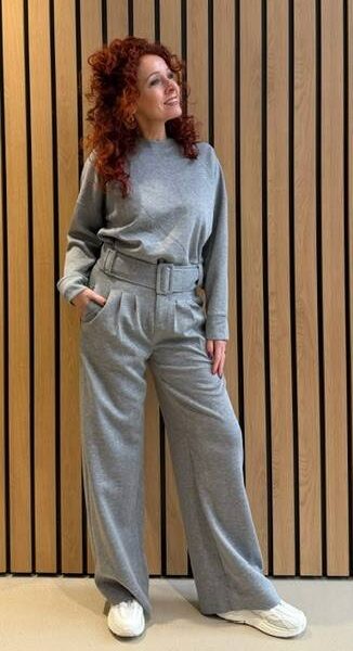 Lance belt sweat grey melange Co’Couture