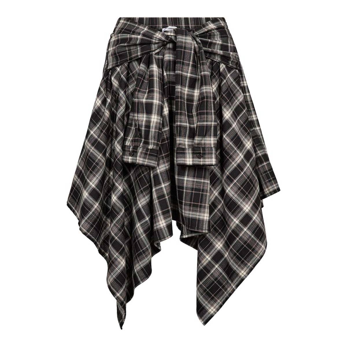 Dagny check tie skirt black Co'Couture - Afbeelding 5