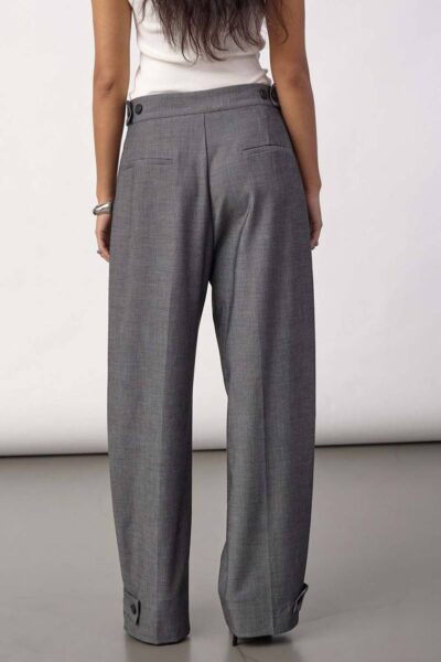 Jacky pleat pant mid grey L34 Co’Couture