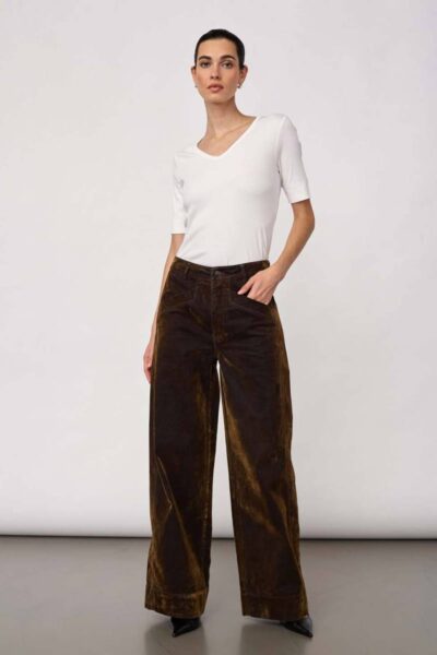 Teffy wide pant dark army L34 Co’Couture