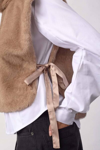 Fera faux collar creme Co’Couture