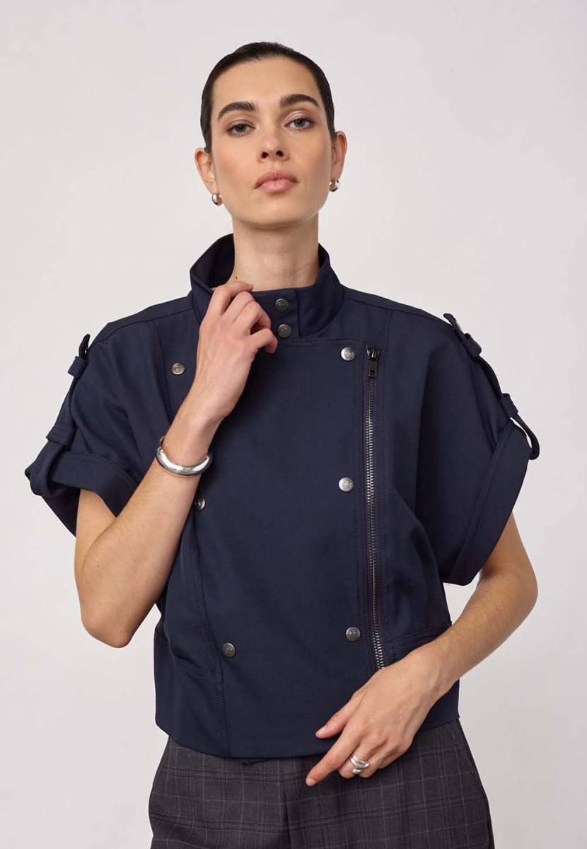 Luna vest navy Co'Couture - Afbeelding 2