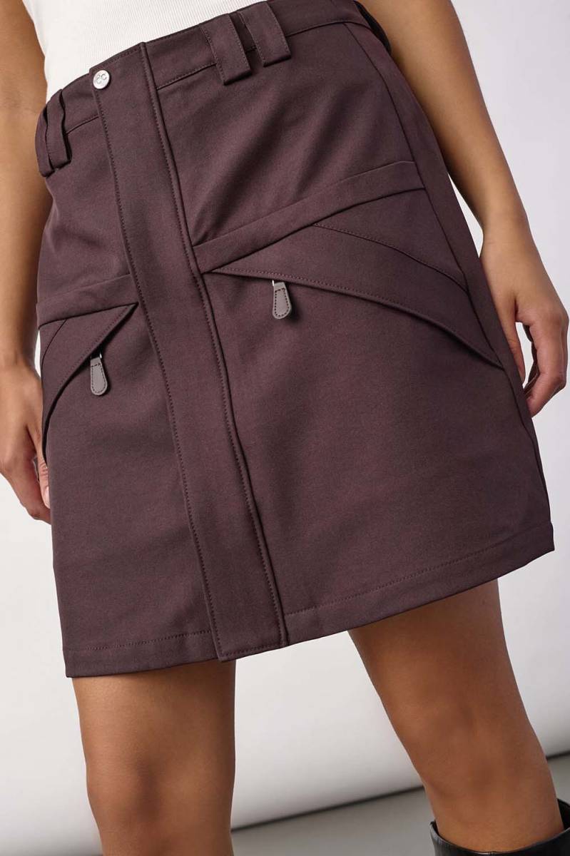 Luna mini skirt bison Co'Couture - Afbeelding 6
