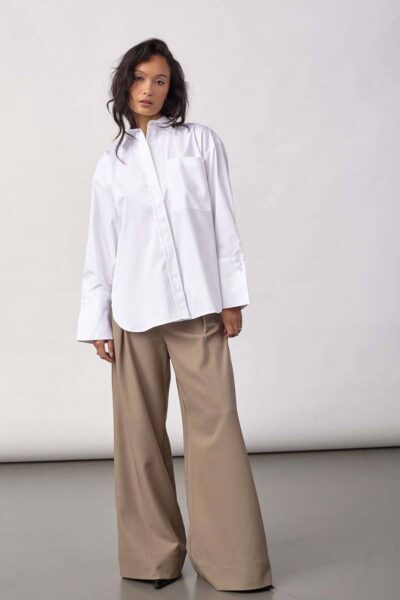 Dalia oversize shirt white Co’Couture