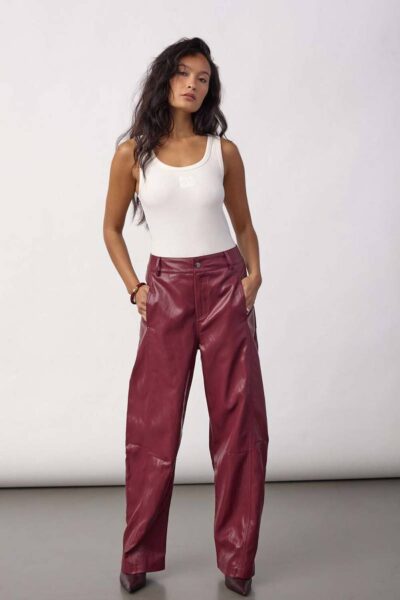 Gitt pant berry red L34 Co’Couture