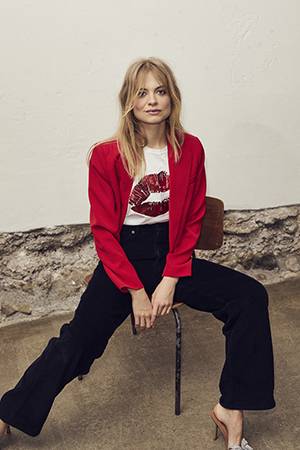 Cadeau crop blazer flame Co’Couture