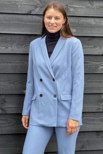 Vola oversized blazer pale blue Co’Couture