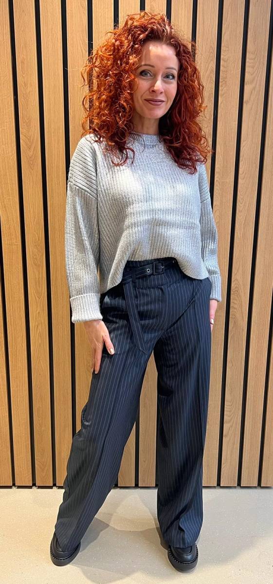 Blue long pin pant navy Co Couture Het Bonte Schaep