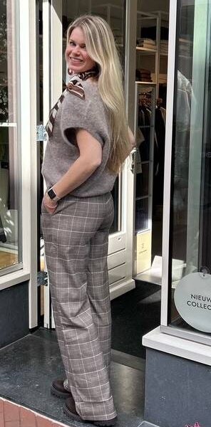 Claudine pant walnut Co’Couture