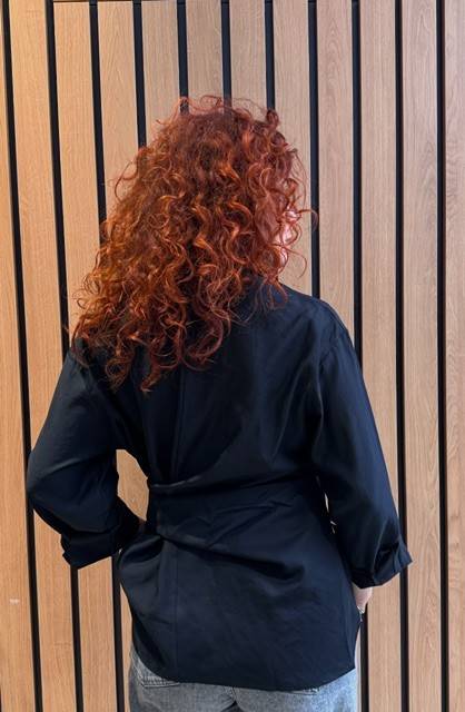 Idina tie shirt black Co'Couture - Afbeelding 3