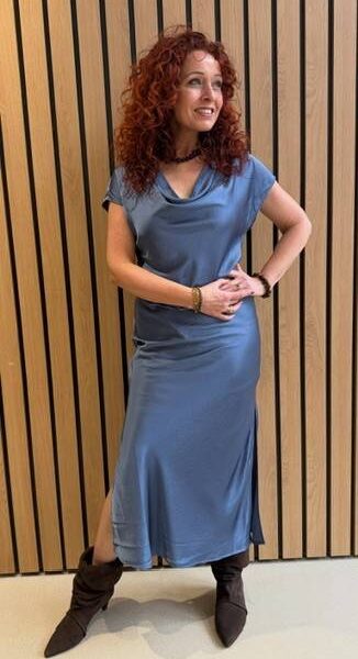 Idun wing dress dusty blue Co’Couture