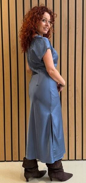 Idun wing dress dusty blue Co’Couture