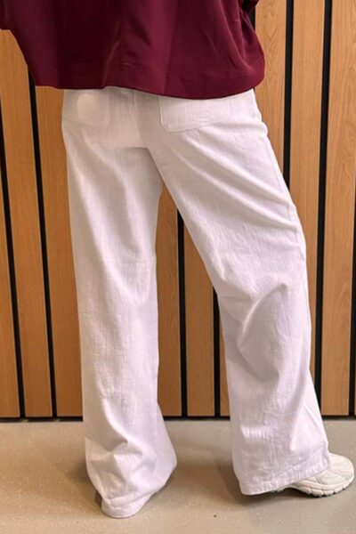 Loise linen long pant white Co’Couture