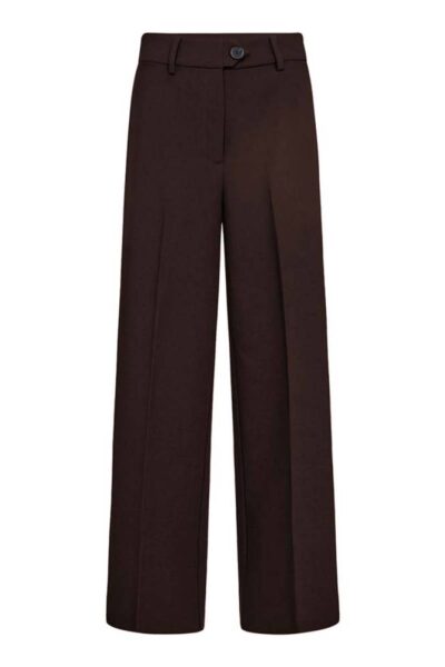 Vola wide pant dark brown Co’Couture