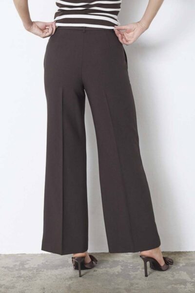 Vola wide pant dark brown Co’Couture