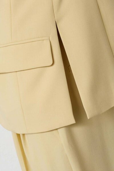 Nilan fitted blazer pale yellow Co’Couture