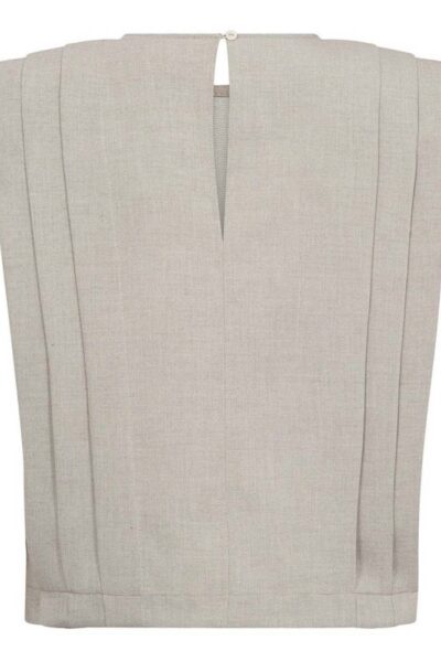 Mava padded pleat top bone Co’Couture