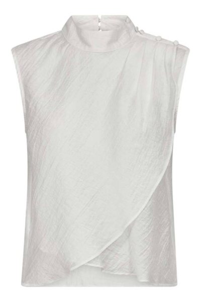 Conny drape top white Co’Couture