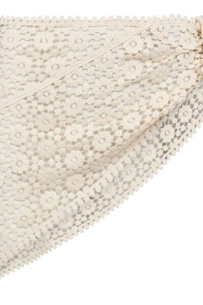 Calin crochet scarf off white Co’Couture