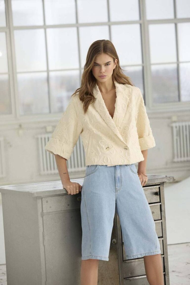 Sharon bermuda fade denim Co'Couture