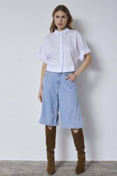 Sharon bermuda fade denim Co’Couture