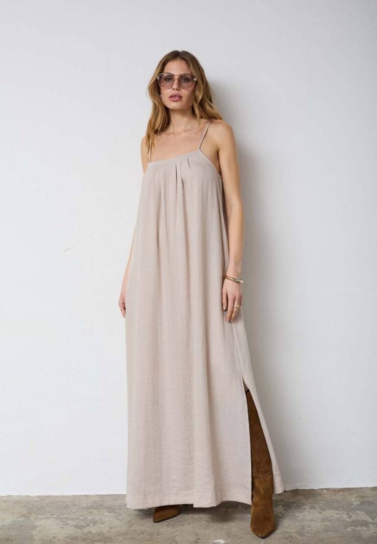 Eva strap dress walnut Co'Couture
