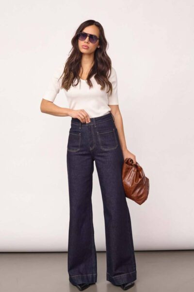 Sole pocket jeans dark denim Co’Couture