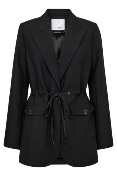 Vola pocket tie blazer black Co’Couture