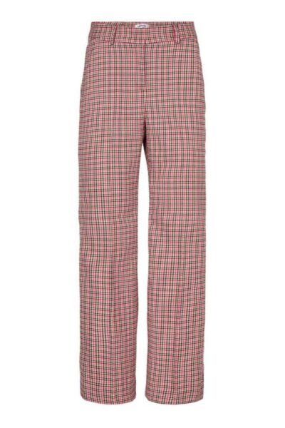 Zoe check pant pink Co’Couture