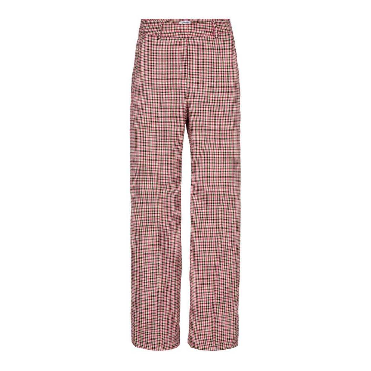 Zoe check pant pink Co’Couture