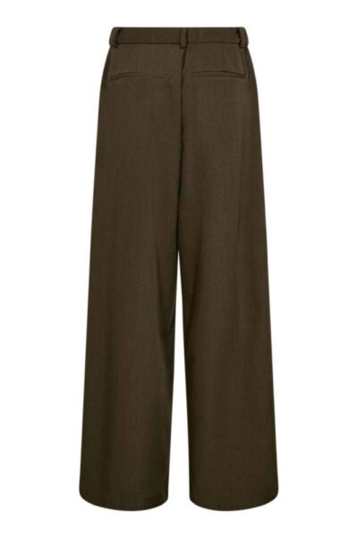 Luna eyelet wide pant military olive Co’Couture