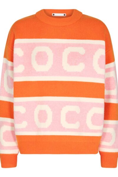 Row logo knit orange Co’Couture