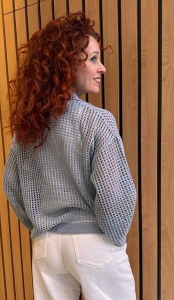 Ozzy pole hole knit light grey Co’Couture