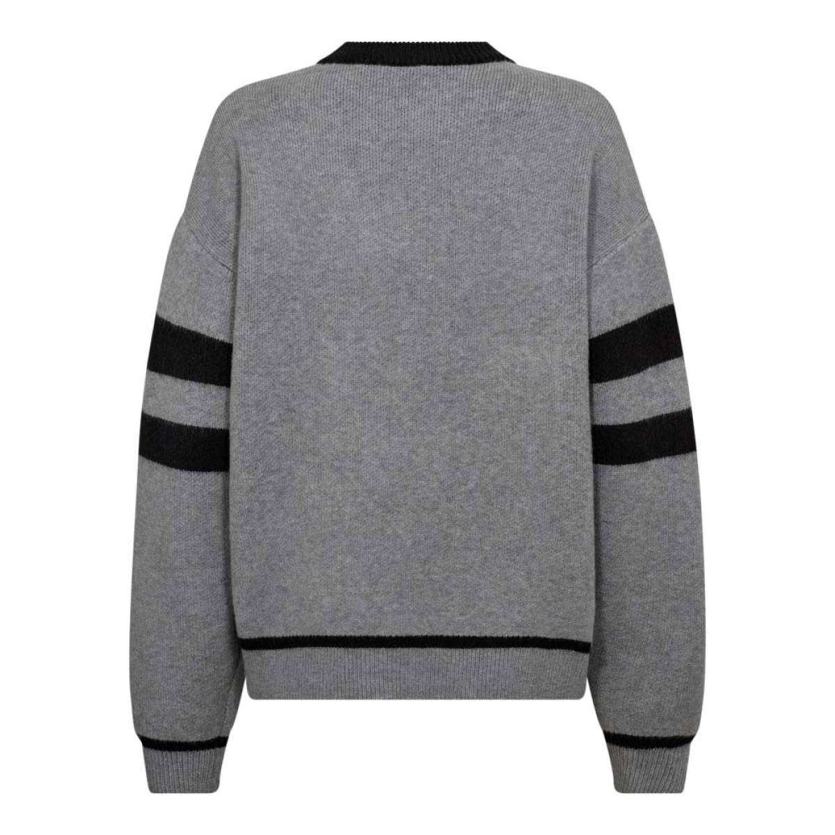 Row coco logo knit light grey Co'Couture - Afbeelding 5
