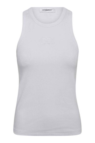 Sahara embroidery tank top white Co’Couture