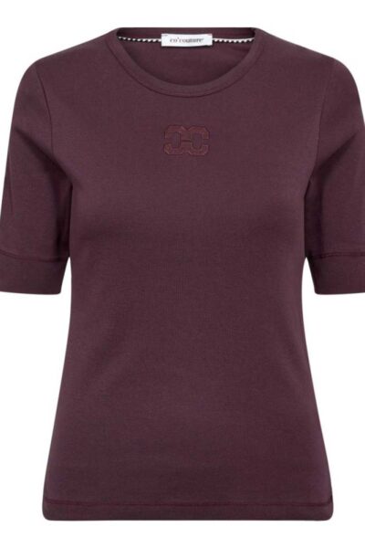 Granny embroidery ss tee winered Co’Couture