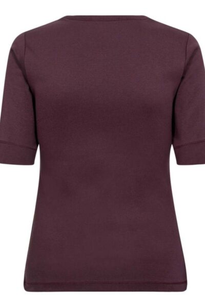 Granny embroidery ss tee winered Co’Couture