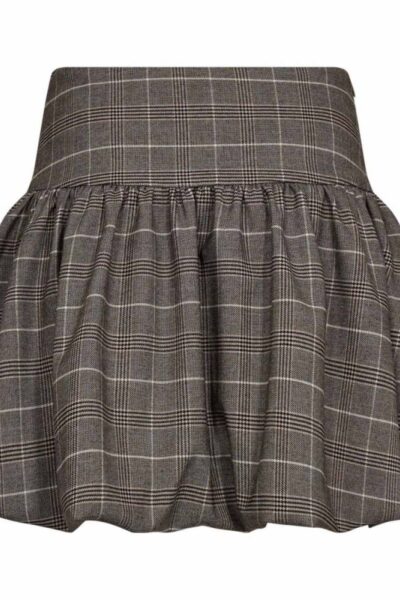 Claudine balloon mini skirt walnut Co’Couture