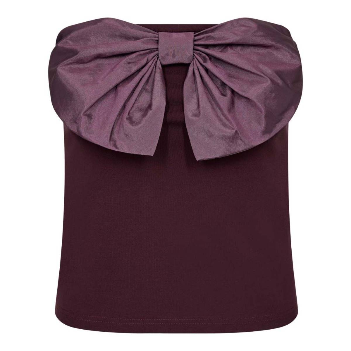 Barry bow top plum Co'Couture