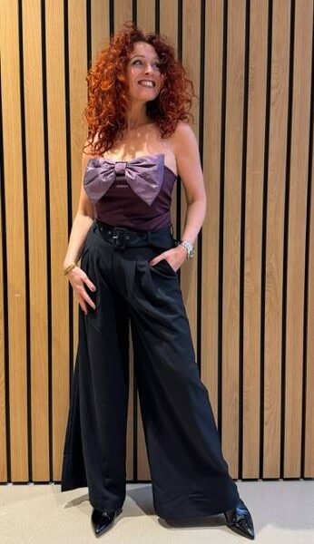 Barry bow top plum Co’Couture