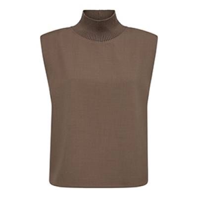 Hope rib turtleneck vest elephant Co’Couture