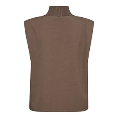 Hope rib turtleneck vest elephant Co’Couture