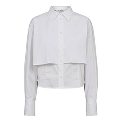 Sandy double layer shirt white Co’Couture