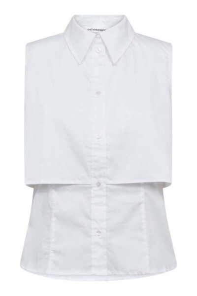 Sanna double layer top white Co’Couture