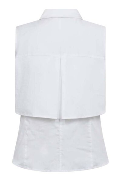 Sanna double layer top white Co’Couture